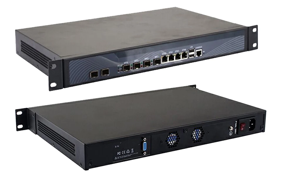 PfSense Rackmount маршрутизатор OS PC с Core i7 4770 SFP 4 LAN 6 SFP брандмауэр сетевой безопасности 2 Гб Ram 8 ГБ SSD
