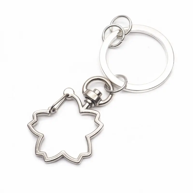 5 шт. металлический крючок с вишневым цветком застежки для омаров Брелоки DIY