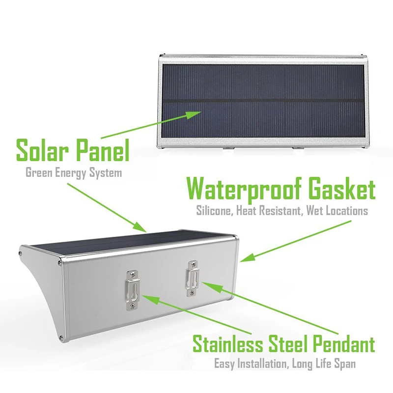 60 Светодиодный садовый светильник на солнечных батареях лампа радар Датчик