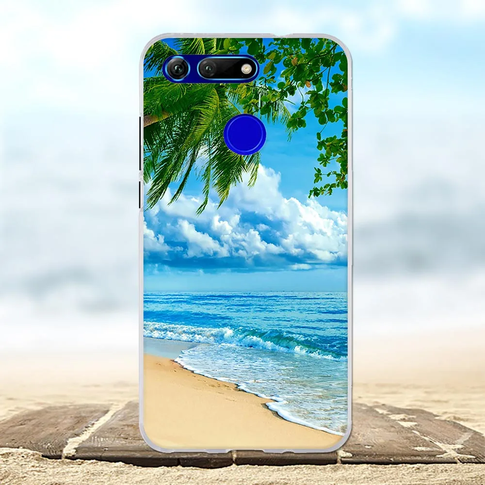 Для Huawei Honor View 20 Ультратонкий Мягкий ТПУ силиконовый чехол для с мультяшным