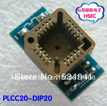 Бесплатная доставка 5 шт./лот PLCC20 к DIP20 адаптер/PLCC разъем IC тестовый программатор