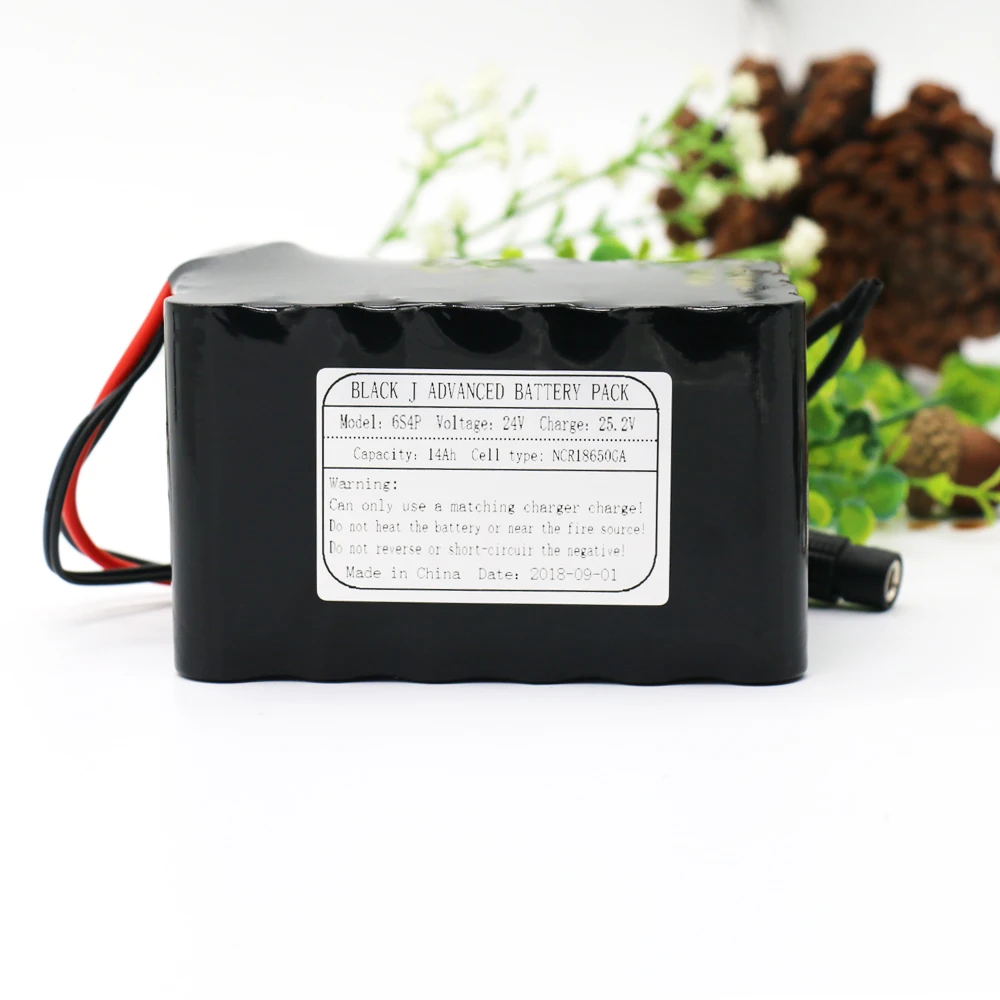 Аккумулятор KLUOSI Battrey 6S4P 25.2V14000mAh NCR18650GA li ion со сбалансированной BMS 20A для