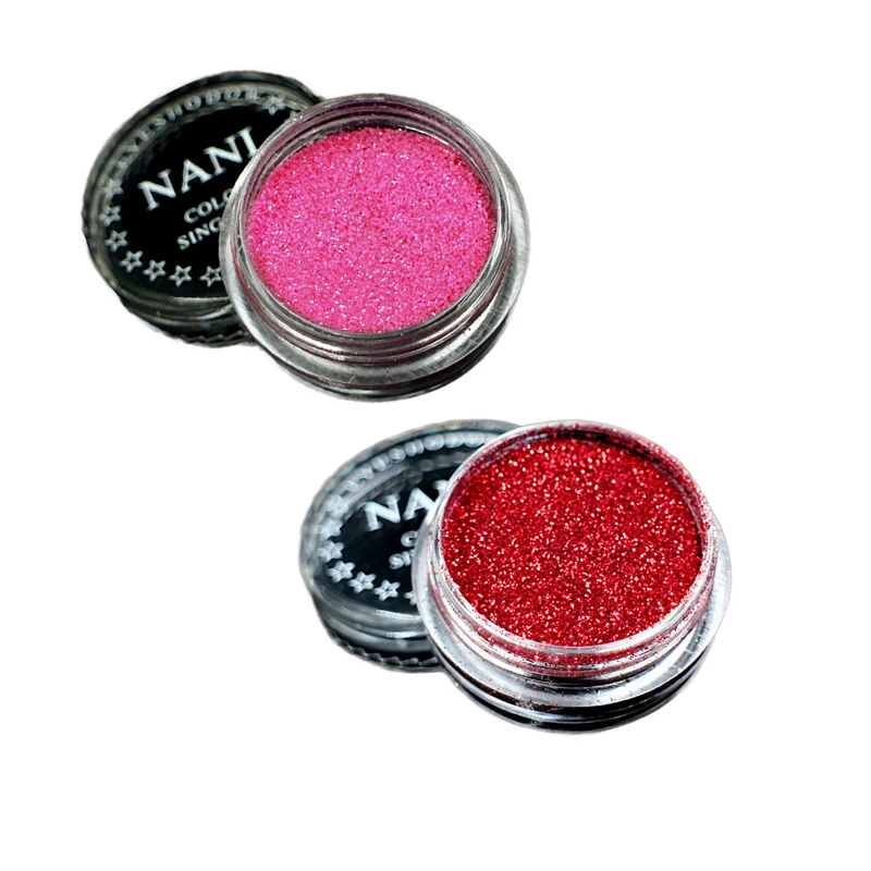 2pcs 1set 2/6 шт./компл. косметика для глаз для губ Уход за кожей лица макияж продолжительный блеск порошок монохромным принтом «глаза» для невесты с жемчужинами Порошковые блестки сияющая макияж - Цвет: 2pcs 1set