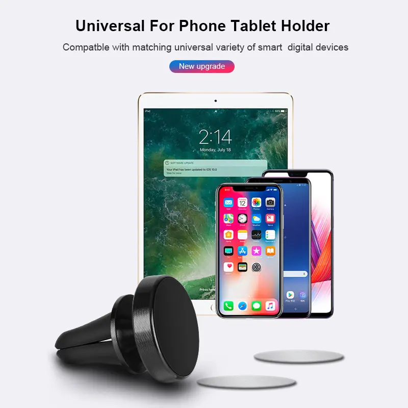 

Coolreall Magnetic Phone Holder Car Air Vent Mount Stand Magnet Support Cell in Car GPS For iPhone Samsung Magnet Mount Holder