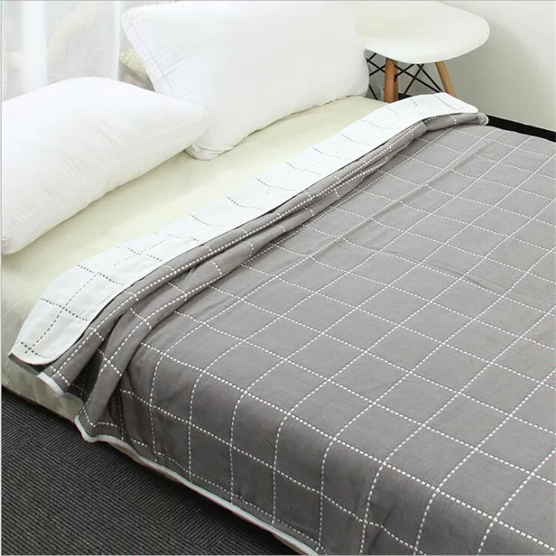 Новое 6 слойное одеяло для взрослых многофункциональное хлопковое Марлевое