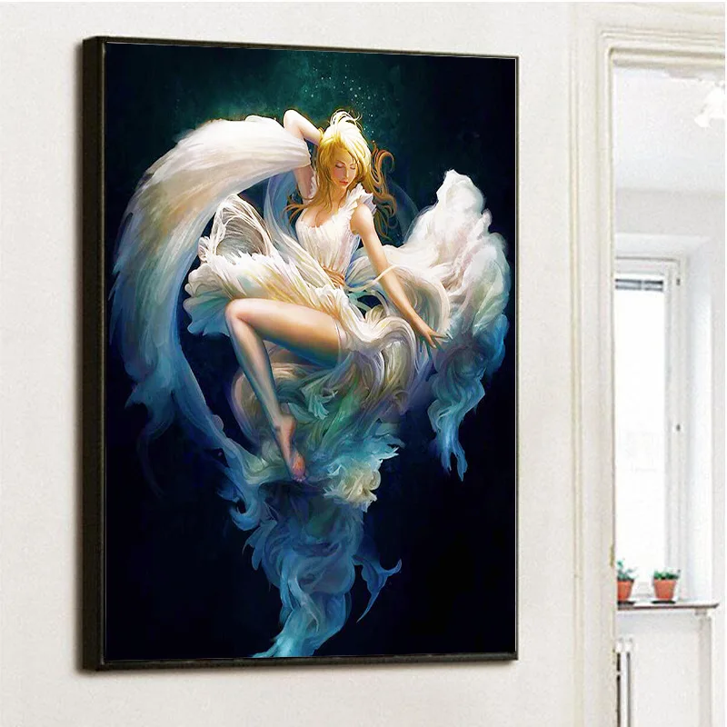 Картина из белых страз CAMMITEVER для девочек картина 5d сделай сам мозаика вышивка