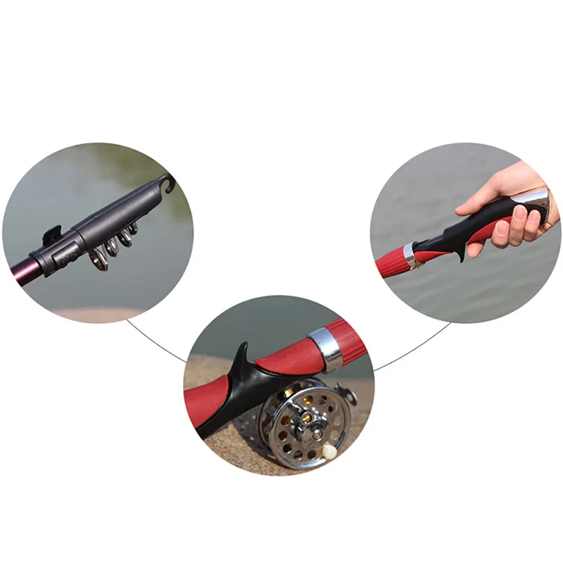 Телескопическое портативное углеродное спиннинговое удилище 1 4 м 130 г удочка для