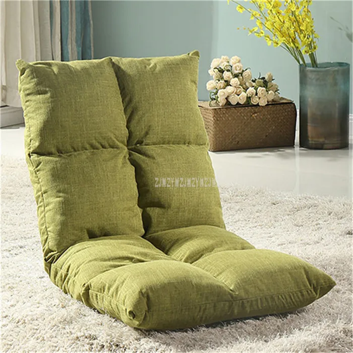 military green Одноместный диван для гостиной, восемь сеток, диван для отдыха с татами, японский стиль, складной пол, стул, домашняя мебель, угловой диван-кровать - Цвет: military green