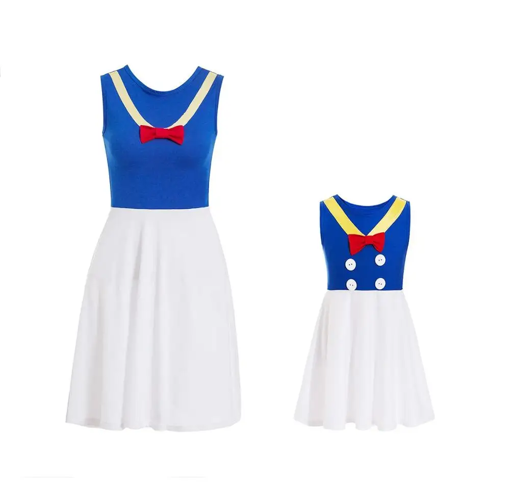 Женский костюм принцессы Дональда для косплея платье в горошек на день рождения