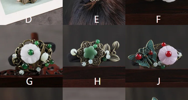 9 дизайн старый китайский ветер cloisonne lapis Цветы hairband, халцедон этнические аксессуары для волос, классические Винтажные Украшения для волос