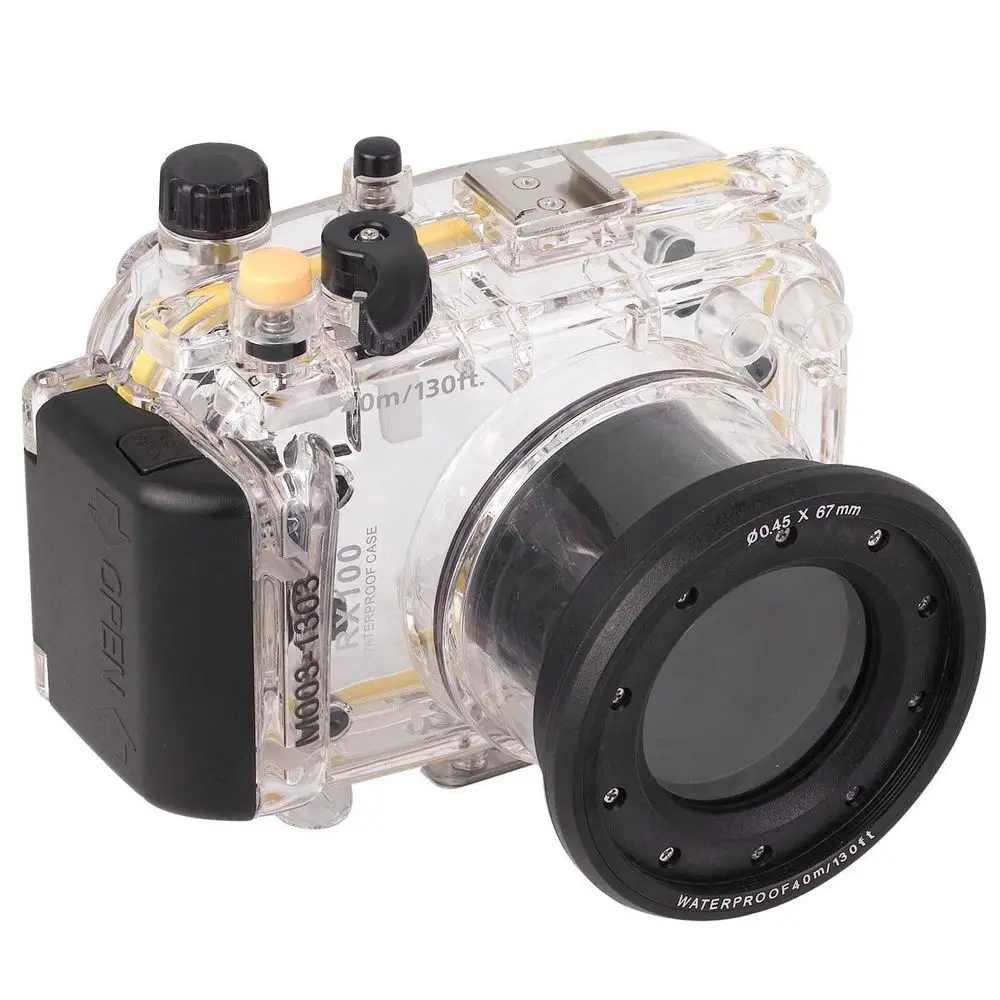 Водонепроницаемый подводный чехол для sony RX100 Meikon 40m 130ft Sony DSC RX100|bag birds|bag goldbag clasp |