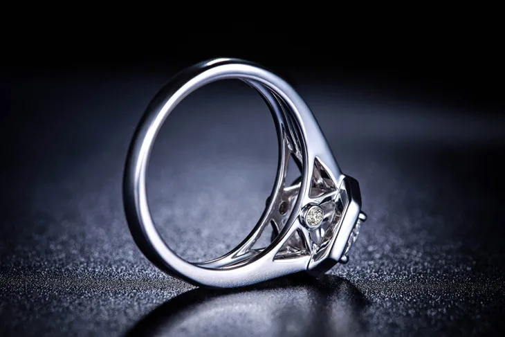 ZOCAI Новое поступление натуральный бриллиант 0,82 CT F-G/VS сертифицированное обручальное кольцо с бриллиантом хорошее ювелирное изделие W04973