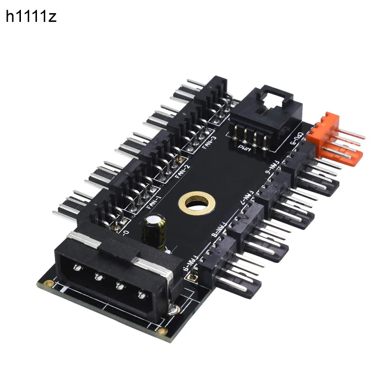 

NEW Black PC 1 to 10 4Pin Molex Cooler Cooling Fan Hub Splitter Cable PWM 12V 4Pin Power Supply Adapter For BTC Antminer Mining