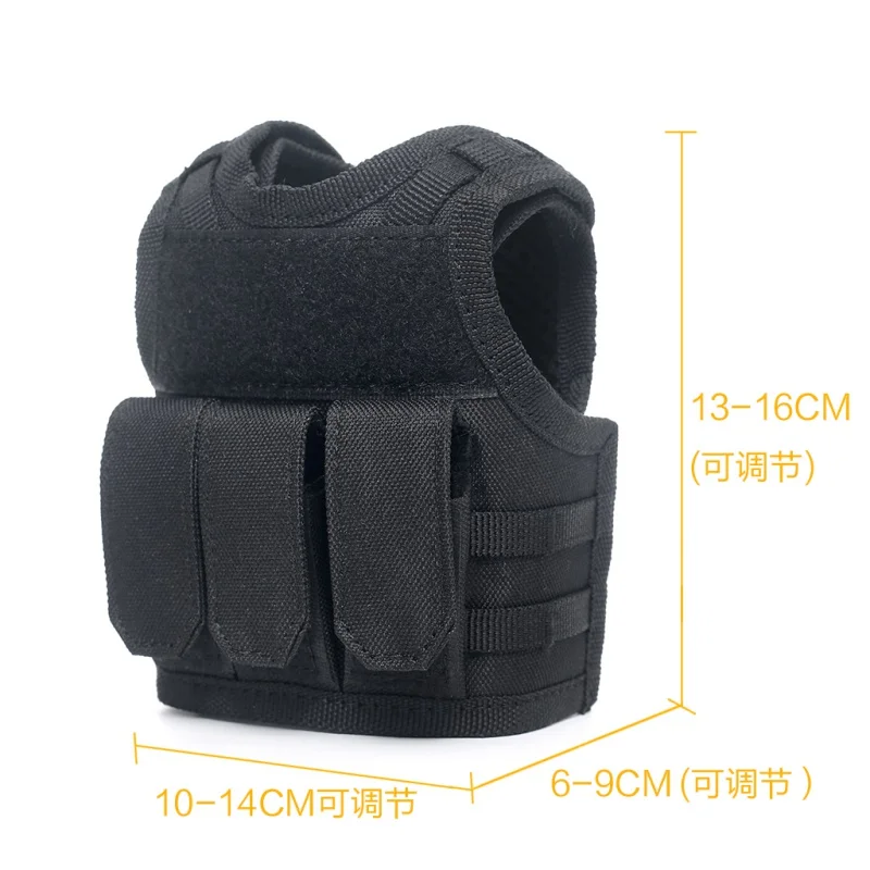 Военная миниатюрная мини жилетка Molle личная бутылка набор напитков регулируемый