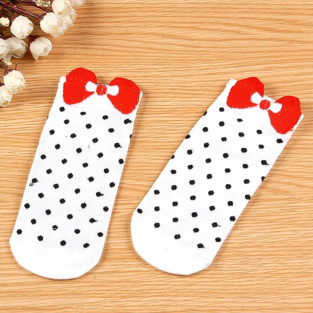 Модные 1 пара милые ччрно-Для женщин женская обувь из нубука с бантиком Мягкий