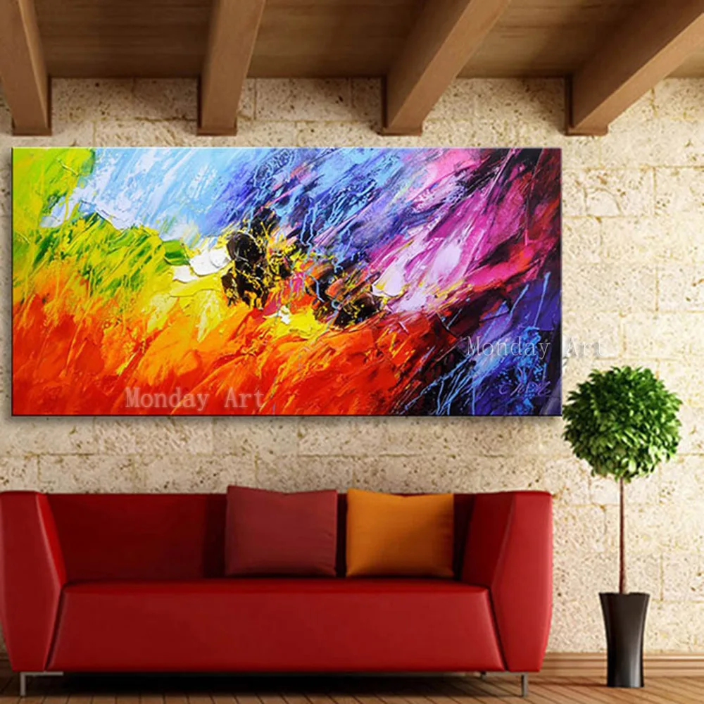 

canvas paintings Hand painted modern abstract oil Painting home decoration Wall art Pictures for living room bedroom best gift