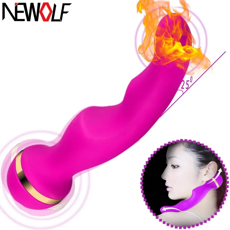 10 Частотный Интеллектуальный нагревательный вибратор двойная вибрация