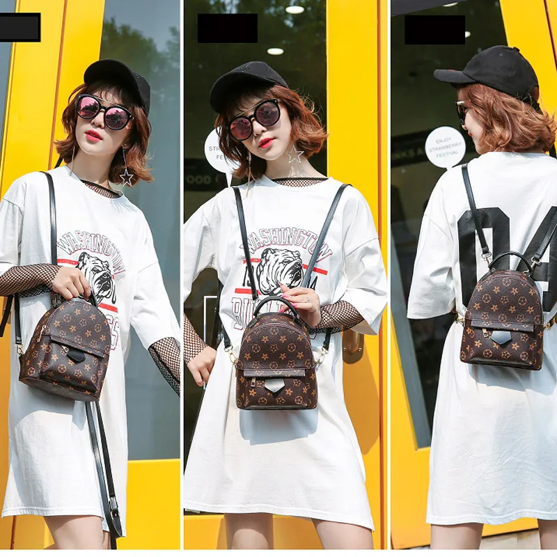 Swdf Синтетическая кожа Рюкзак Путешествия Мини колледж сумка пространство