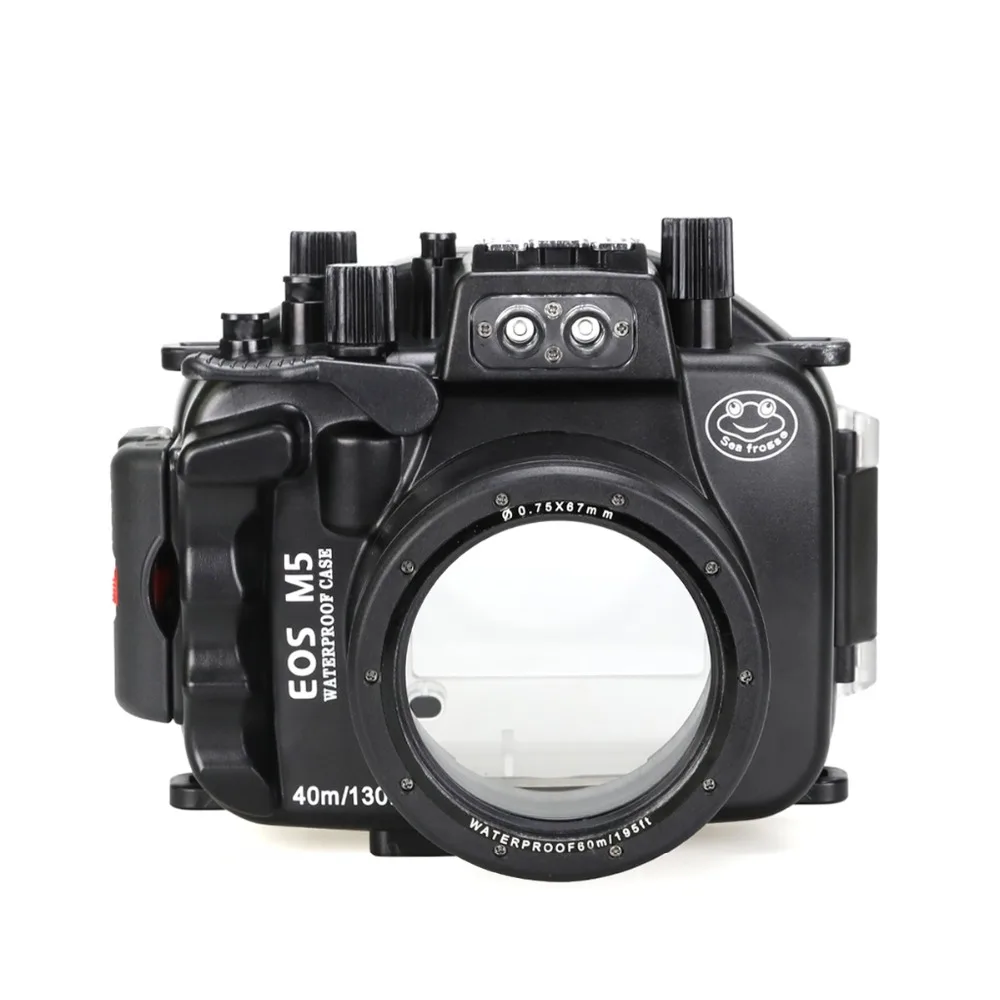 Корпус Подводной Камеры Meikon 40 м/130 футов для Canon EOS M5 18-55 мм объектив водонепроницаемые сумки чехол для камеры Canon EOS M5 18-55 мм