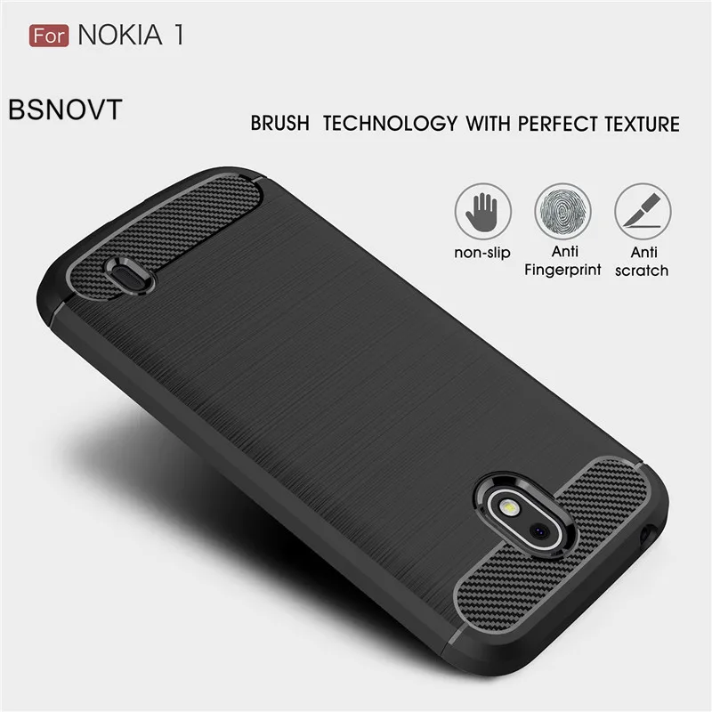 BSNOVT для Nokia 1 чехол противоударный силиконовый матовый телефона Fundas 2018 Чехол