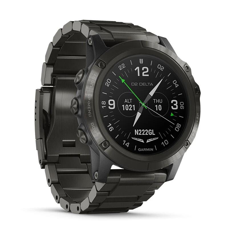 Часы-авиаторы GARMIN D2 Delta PX GPS с пульсометром умные часы пульсометр и музыка титан Tita