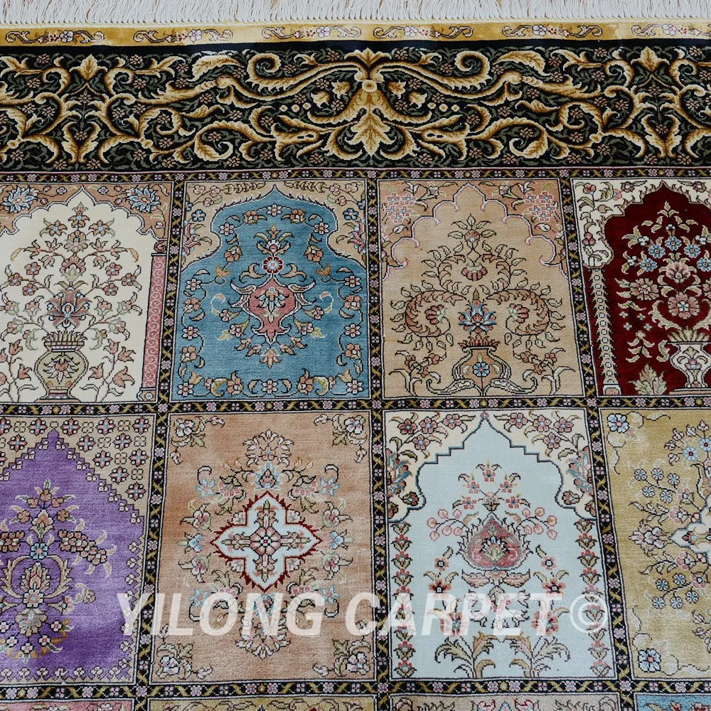 Ковер Yilong 4 &quotx 6&quot с винтажным дизайном в саду ковер ручной работы античном стиле