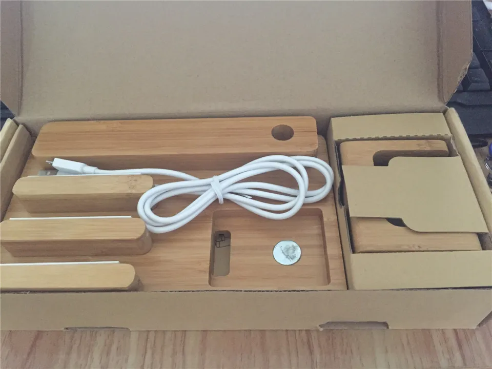 With usb Мульти порты USB зарядное устройство деревянная док-станция с держателем телефона Органайзер настольное зарядное устройство для телефона планшета xiaomi iPhone iWatch - Цвет: With usb