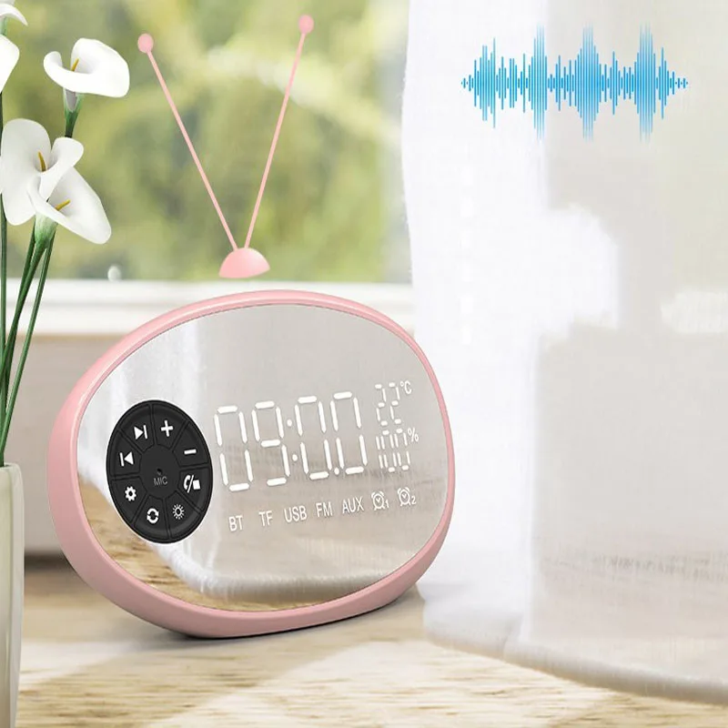 Bluetooth-динамик 2019 НОВЫЙ Температурный радиоприемник электронный будильник