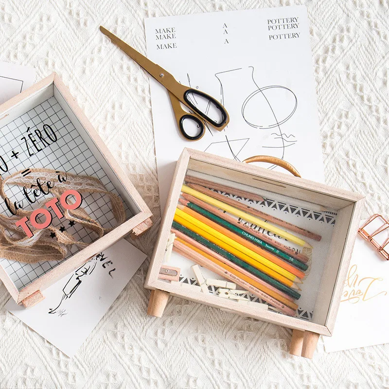 Креативные деревянные коробочки для денег художественные свежие украшения