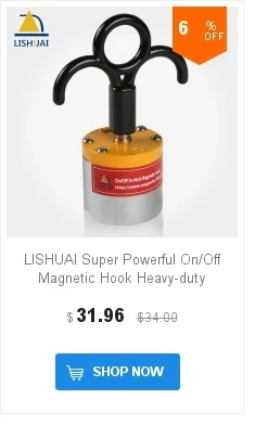 LISHUAI 100 кг(220Lbs) Хорошее качество Постоянный Магнитный подъемник/Постоянный подъемный магнит для стальной пластины с сертификатом CE