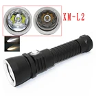 Водонепроницаемый светодиодный светильник онарь для дайвинга, подводный фонарь с белымжелтым светильник, XM-L2 люмен, Лампа 18650