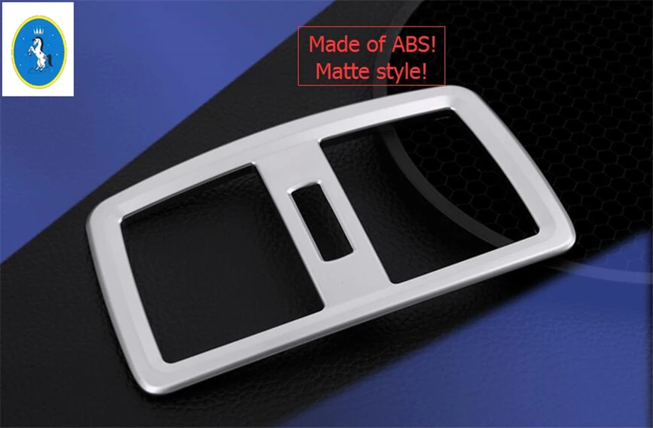 

Yimaautotrims Auto Accessory Armrest Box Rear Air Conditioner AC Vent Outlet Frame Cover Trim Fit For BMW X2 F39 2018 - 2020 ABS