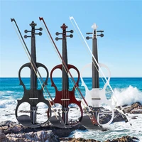 44 electric acoustic full pack violin basswood fiddle with violin case cover bow for musical stringed instrument lover beginner