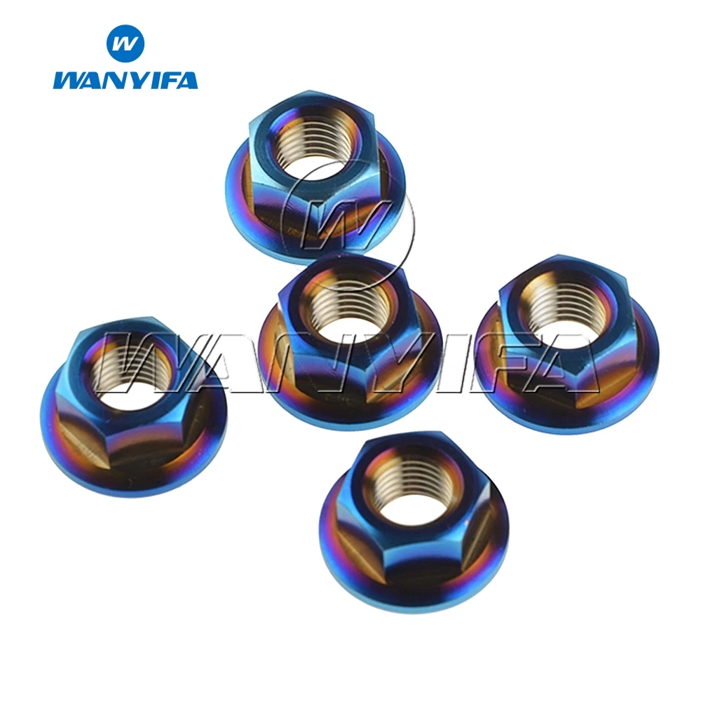 Wanyifa титановая гайка M10 x 1 0 25 5 Звездочка Фланцевая для Honda/Suzuki/Yamaha шт./лот|nut nut|nuts