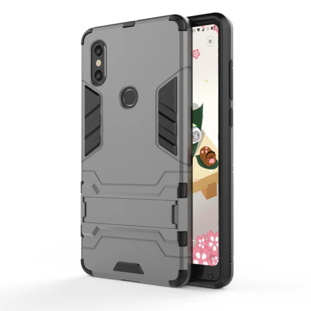 Серый Для mi x2 чехол Fudna Xiaomi mi x 2S чехол s прочная жесткая задняя крышка для Funda Xiaomi mi Max 2 Чехол mi x 2 2S Max2 mi x2S - Цвет: Серый