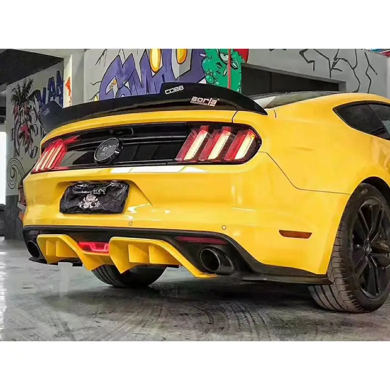 

High quality carbon fiber / FRP rear wing torso lip spoiler for Ford Mustang 2015 2016 2017