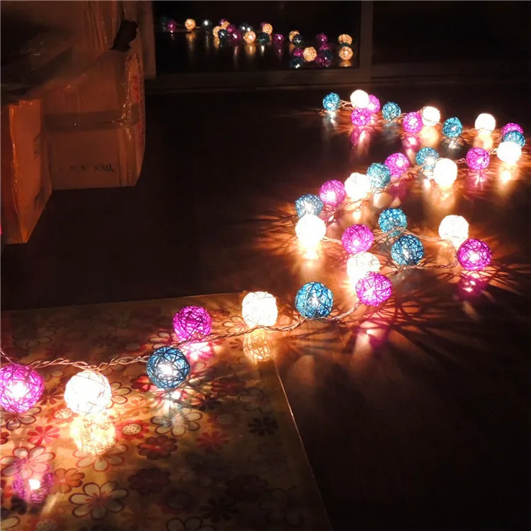 Beautiful party creative Chrismas indoor string lights garland lamp 4M AC220V ball Pendant for tree decoration | Лампы и освещение