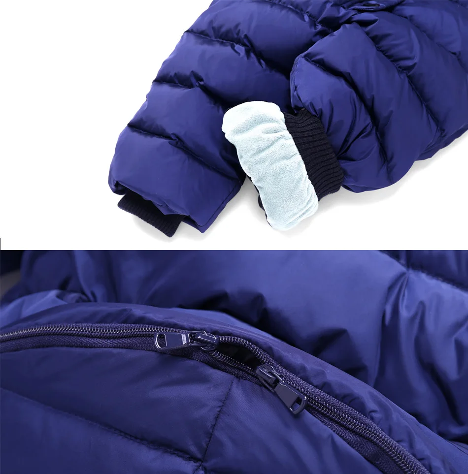 Baby Rompers New Baby Jumpsuits Boys Girls Winter Overalls Rompers Kids Snowsuit Duck Down Children Jumpsuit Hooeded Rompers