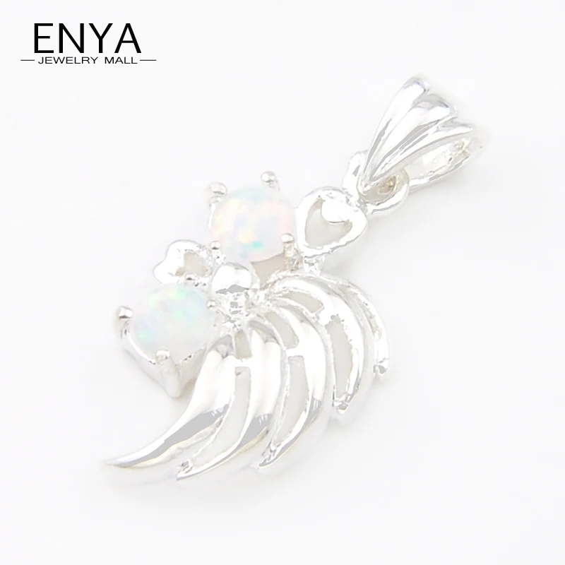 Enya Рождественский подарок Белый огненный опал камни кулон для Для женщин 100%