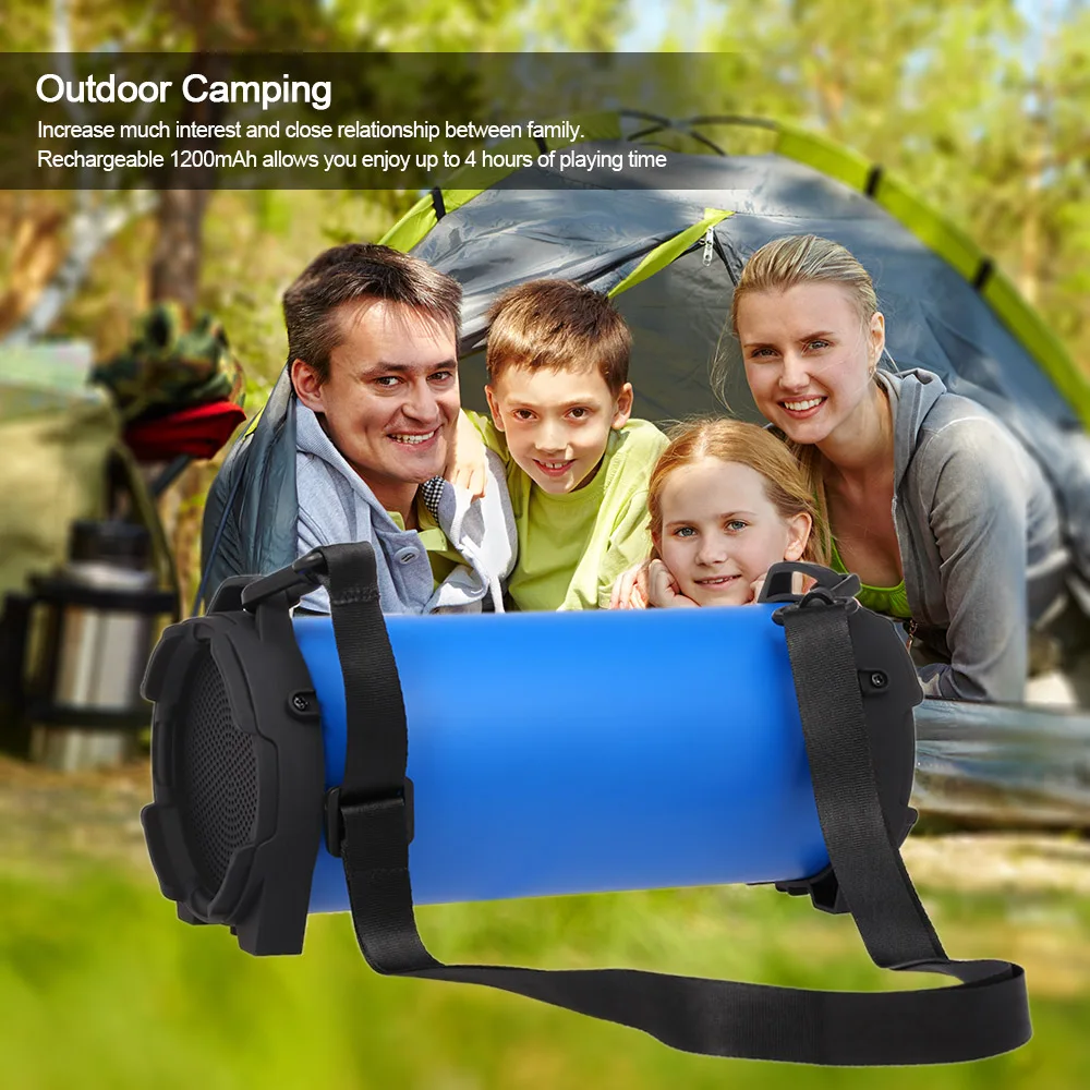 Беспроводной Bluetooth динамик открытый Soundbox 10 Вт стерео Бас Сабвуфер Поддержка FM