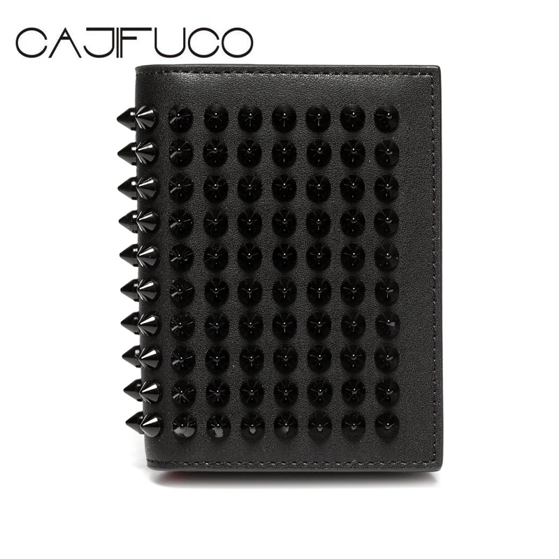 CAJIFUCO модный держатель для карт, кошелек для карт, кошелек из натуральной кожи, мужской кредитный держатель для карт, металлический кошелек для монет и карт, женский кошелек