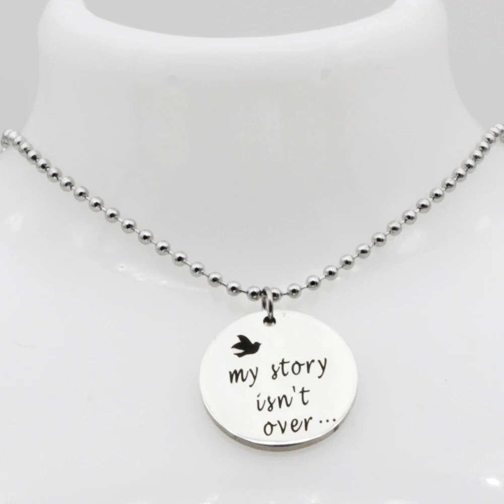 Новое поступление 2018 моя история не больше круглая ожерелье с шармами Aliexpress