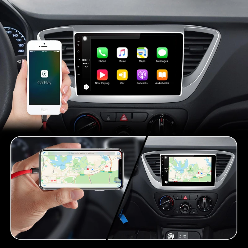Junsun 4G+ 64G CarPlay DSP Android 8,1 автомобильный Радио Мультимедиа Стерео Аудио плеер gps 2 Din для hyundai Santa Fe 2 2006-2012 без DVD