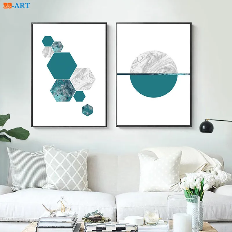 Геометрические постеры и принты пастельные настенные художественные