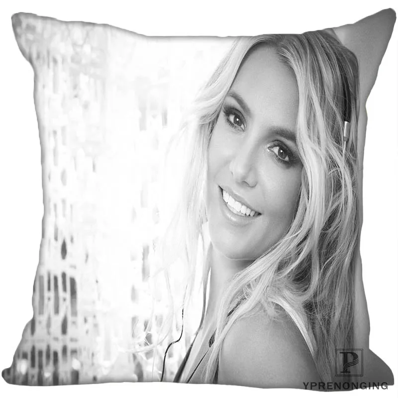 Наволочка на заказ Britney Pretty Girls Спирс квадратная на молнии наволочка 35x35, 40x40,45x45 см(одна сторона) 180522-01-11 - Цвет: Square Pillowcases