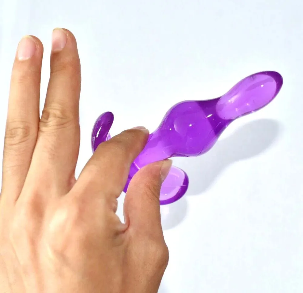 Анальная пробка Jelly Dong желейные Анальные игрушки ощущение настоящей кожи