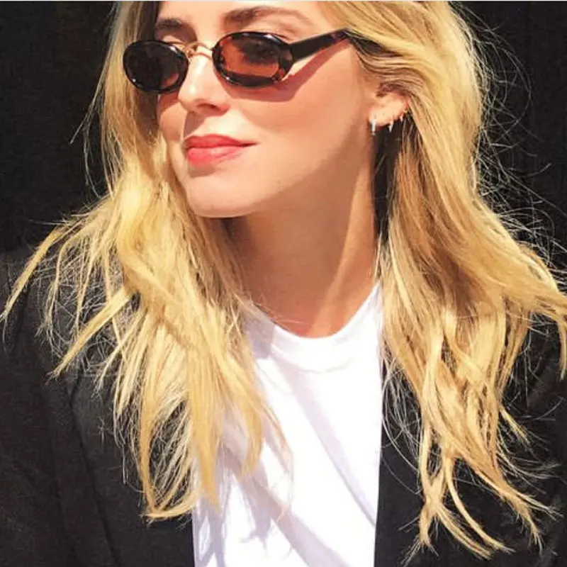 CCSPACE трендовые Овальные Солнцезащитные очки в стиле хип хоп для мужчин и женщин