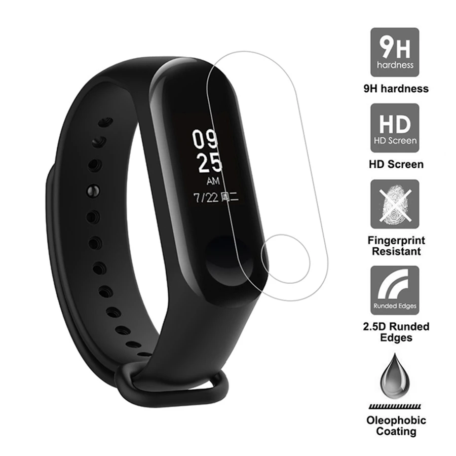 Защитная пленка для браслета Xiaomi Band 3 2 мягкая полноэкранная смарт-часов Mi не