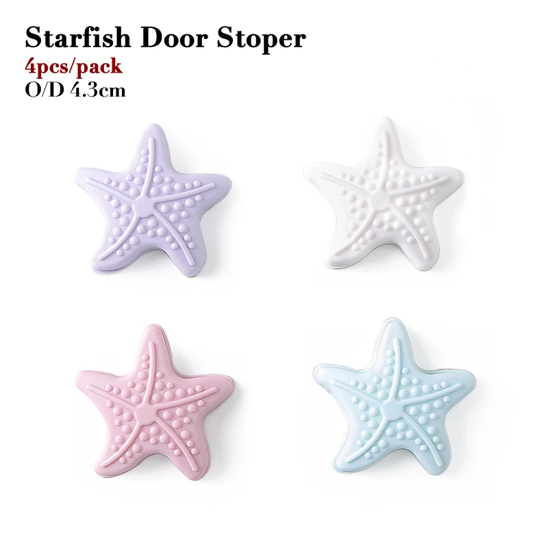 4 шт./упак. Мультяшные резиновые ограничители дверей защита для стола кровати