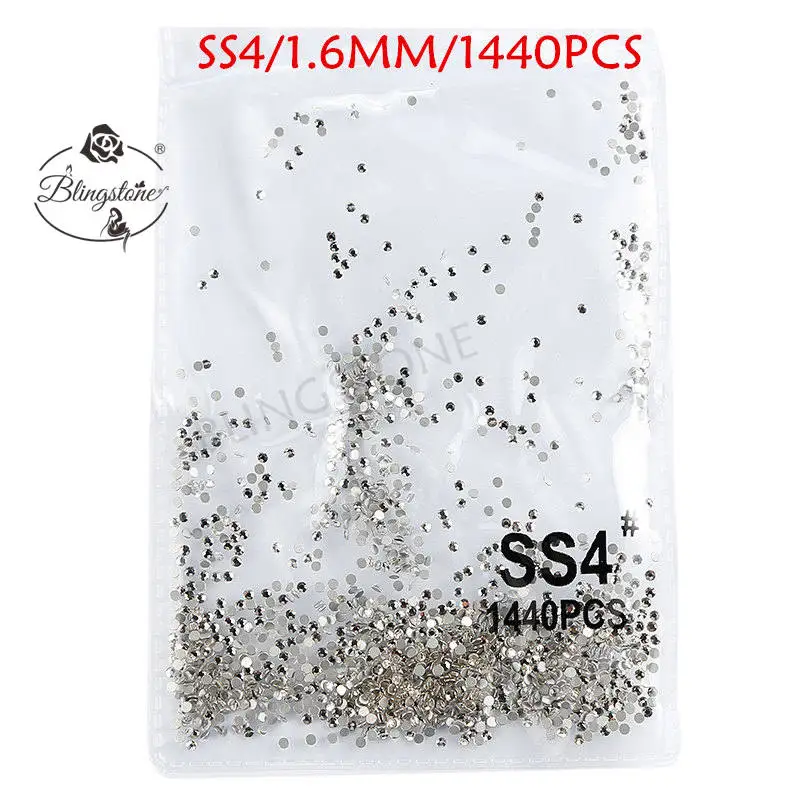 SS3-SS8 1440 шт Супер Блестящий Flatback многоцветный не горячей фиксации стразы для дизайна ногтей украшения обуви и украшение в виде танцующих фигурок